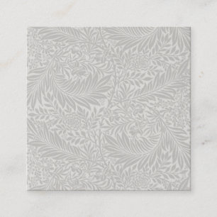 GESCHÄFTSKARTE : WILLIAM MORRIS : LARKSPUR QUADRATISCHE VISITENKARTE