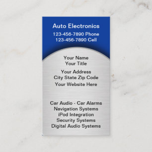 Geschäftskarten für Auto-Audio Visitenkarte