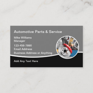 Geschäftskarten für Automobilteile und Reparatur Visitenkarte