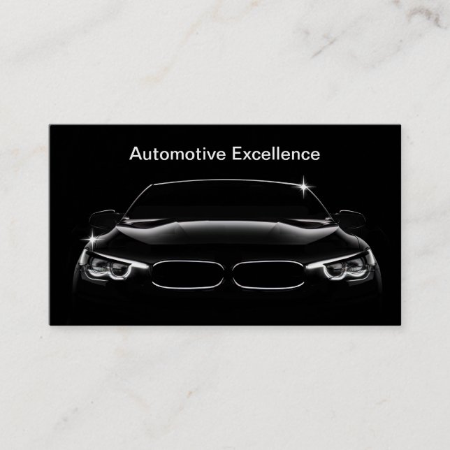 Geschäftskarten für Black Core Automotive Visitenkarte (Vorderseite)