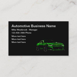 Geschäftskarten für cooles Automotive-Theme Visitenkarte