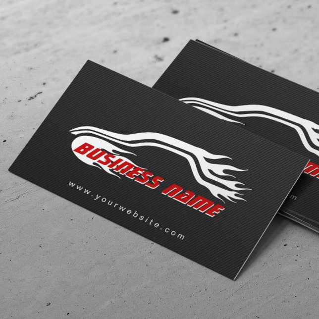Geschäftskarten für cooles Racing Car Carbon Fibre Visitenkarte (Von Creator hochgeladen)