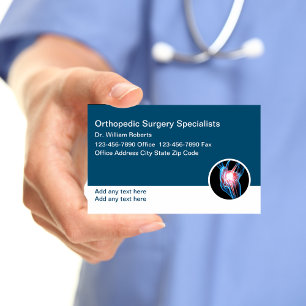 Geschäftskarten für orthopädische Chirurgen Visitenkarte