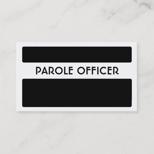 Geschäftskarten für Schwarz-weiße Mitarbeiter Visitenkarte (Vorderseite)