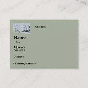 Geschäftskarten Schnee Design Visitenkarte