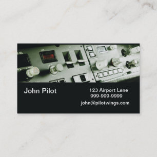 Geschäftskarten von Pilotinstrumenten Visitenkarte