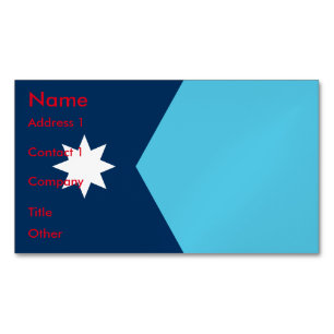 Geschäftskartenmagnet mit Flagge von Minnesota, US Magnetische Visitenkarte