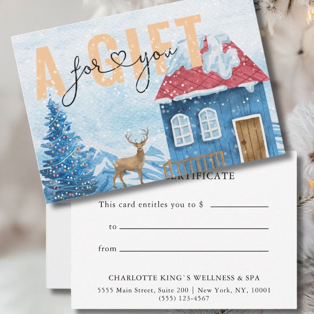 GESCHÄFTSKONTROLLBESCHEINIGUNG | Weihnachtsschneem (BUSINESS GIFT CERTIFICATE |  Christmas Winter)