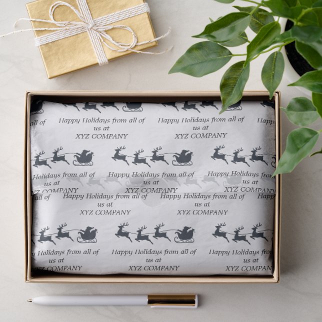Geschäftskunden- oder Mitarbeiter-Weihnachtsgesche Seidenpapier (Geschenk)