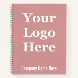 Geschäftsleute rosa Ihr Logo hier Vorlage Notizbuch