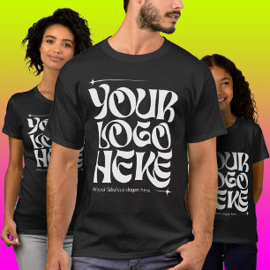 Geschäftslogo Benutzerdefiniert Groovy Einfach T-Shirt