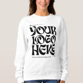 Geschäftslogo Benutzerdefiniert Groovy Retro Einfa Sweatshirt