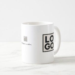 Geschäftslogo-Branding individuell Kaffeetasse
