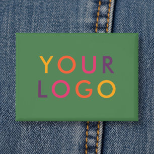 Geschäftslogo-Branding-Vorlage Grün Button