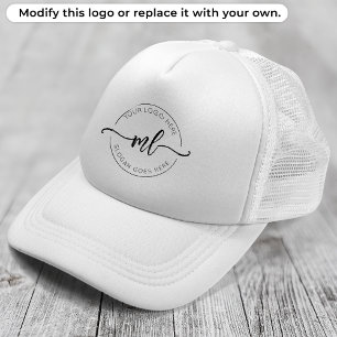 Geschäftslogo Einfach Saubere Monogramm-Initialen  Truckerkappe
