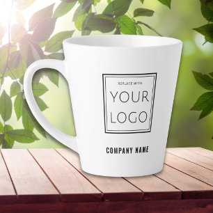 Geschäftslogo Firmenname Markenwerbung Milchtasse