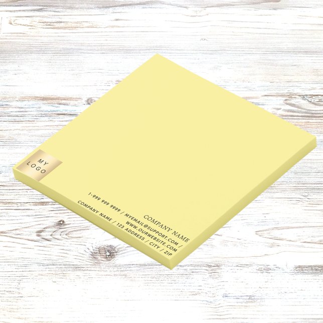 Geschäftslogo gelb post-it klebezettel (Von Creator hochgeladen)