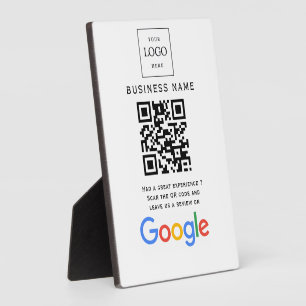 Geschäftslogo Google Bewertungen Website-Scan Fotoplatte