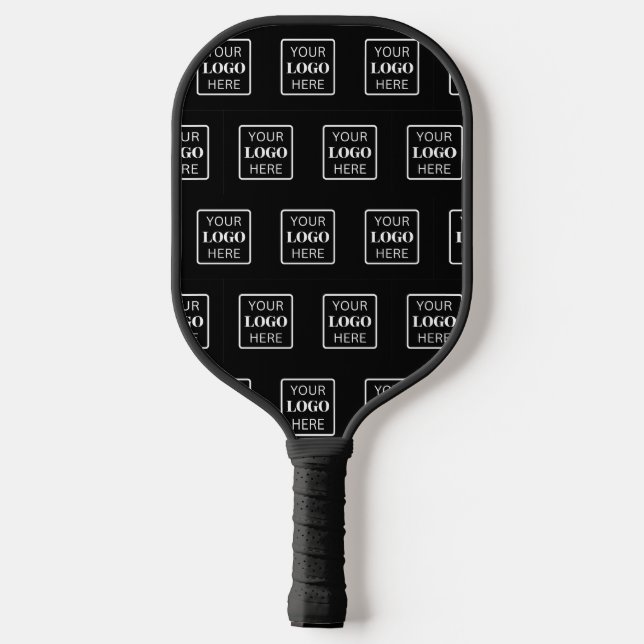Geschäftslogo hier elegant pickleball schläger (Rückseite)