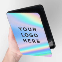 Geschäftslogo Holografischer Regenbogen Pastellfar