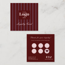 Geschäftslogo Luxus Burgunder Streifen Café