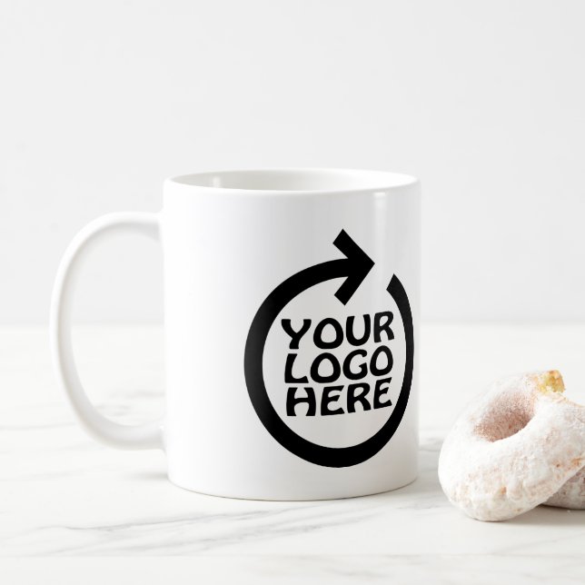 Geschäftslogo Markenpersonalien Kaffeetasse (Mit Donut)