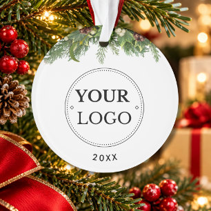 Geschäftslogo Moderne Marken-Weihnachtsgrün  Ornament
