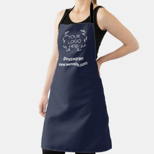 Geschäftslogo   Modernes minimalistisches Navy Bla Schürze