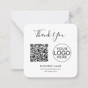 Geschäftslogo QR-Code Benutzerdefinierte Unternehm Mitteilungskarte