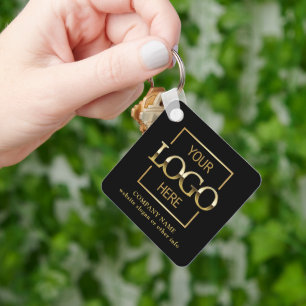 Geschäftslogo & QR-Code-Branded-Promotion Schlüsselanhänger