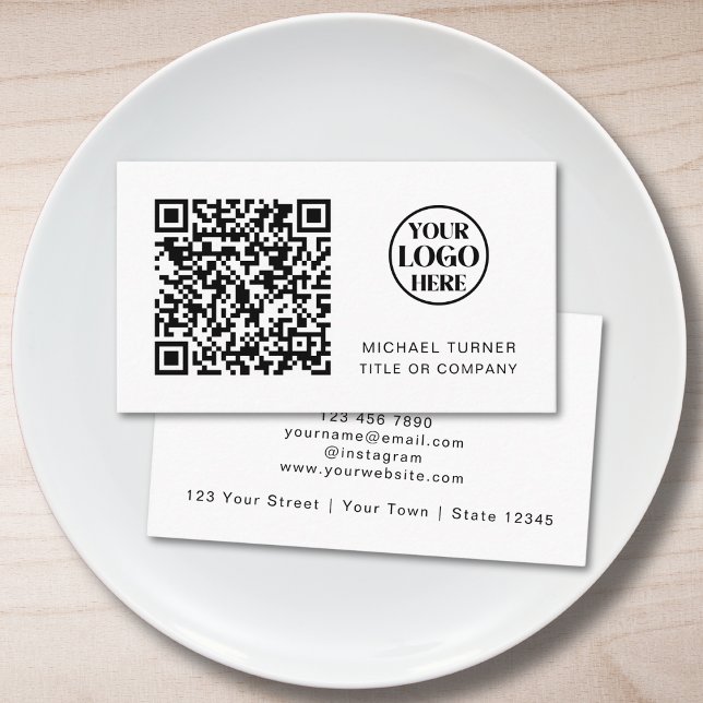 Geschäftslogo QR-Code modern professionell Visitenkarte (Von Creator hochgeladen)