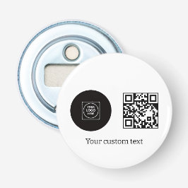 Geschäftslogo QR-Code Text Promotionsdesign Flaschenöffner