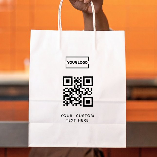 Geschäftslogo QR-Code und benutzerdefinierter Text Gummistempel (Von Creator hochgeladen)