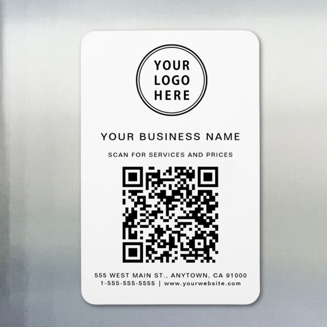 Geschäftslogo QR-Code Werbe- Magnet (Von Creator hochgeladen)
