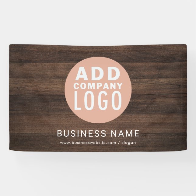 Geschäftslogo Rustic Company Ankündigung Banner (Horizontal)