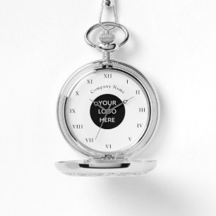 Geschäftslogo Schwarz Professionelles Firmen-Logo  Armbanduhr