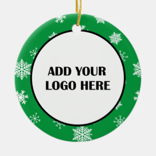 Geschäftslogo und Kundeninformationen Keramik Ornament