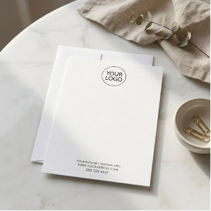 Geschäftslogo und Text Unternehmen Elegant Minimal Mitteilungskarte