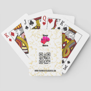 Geschäftslogo Unternehmens-QR-Code Spielkarten