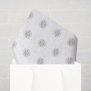 GESCHÄFTSLOGO VERPACKUNG modern professionell verp Seidenpapier