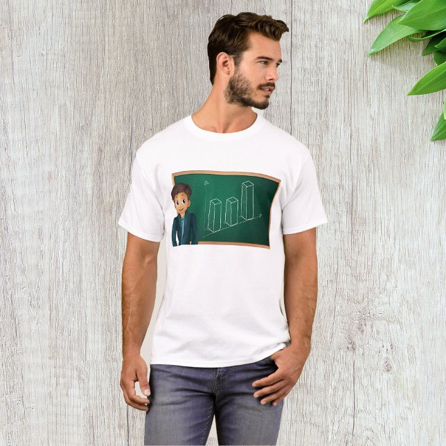 Geschäftsmann präsentiert Mens T - Shirt (Von Creator hochgeladen)