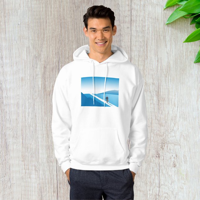 Geschäftsmann sucht den Weg in die Zukunft Hoodie (Von Creator hochgeladen)