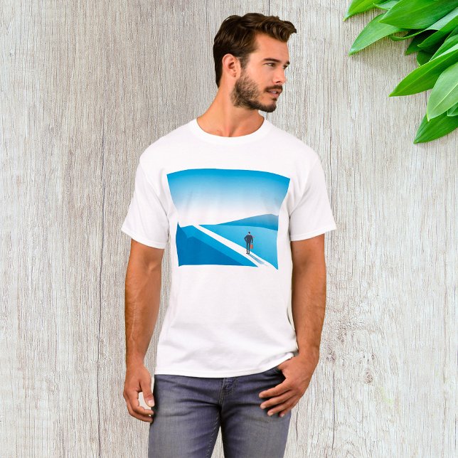 Geschäftsmann sucht den Weg in die Zukunft T-Shirt (Von Creator hochgeladen)