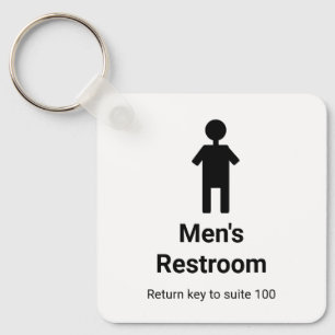 Geschäftsmänner-Toilettenschlüssel Rückgabe Schlüs Schlüsselanhänger