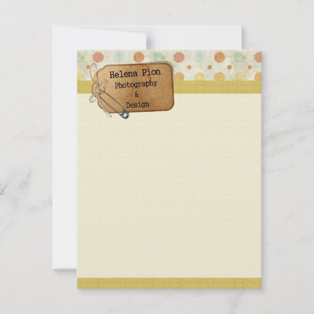 Geschäftspapier Einladung (Vorderseite)