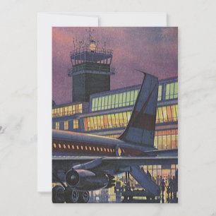 Geschäftsreisende in einem Flugzeug am Flughafen i