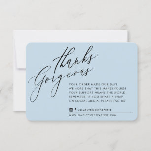 GESCHÄFTSTHANK IHNEN schicke Kalligraphie Ente Ei Dankeskarte