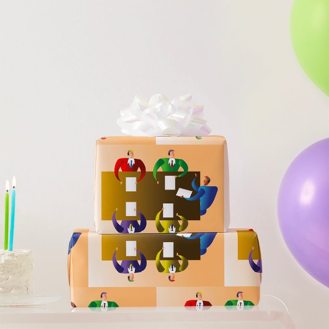 Geschäftstreffen Geschenkpapier (Von Creator hochgeladen)