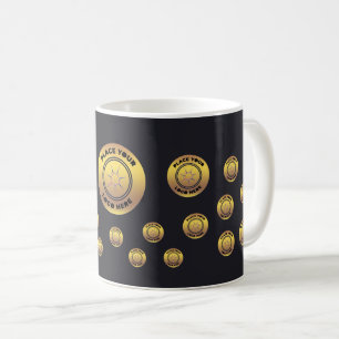 Geschäftsunternehmen Firmenlogo Branding Förderung Kaffeetasse