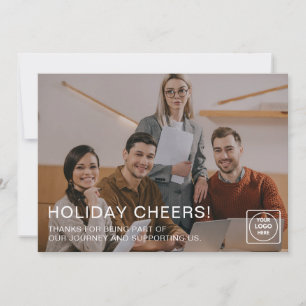 Geschäftsunternehmensfoto Moderne Weihnachtsfeiert Feiertagskarte